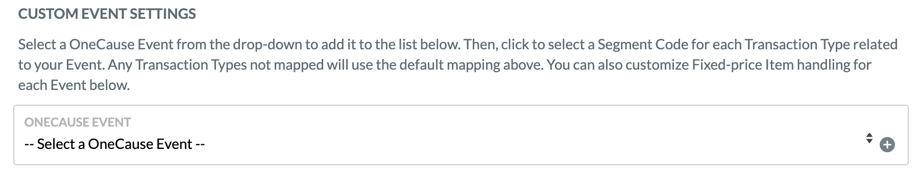 OneCause Custom Event Settings.png